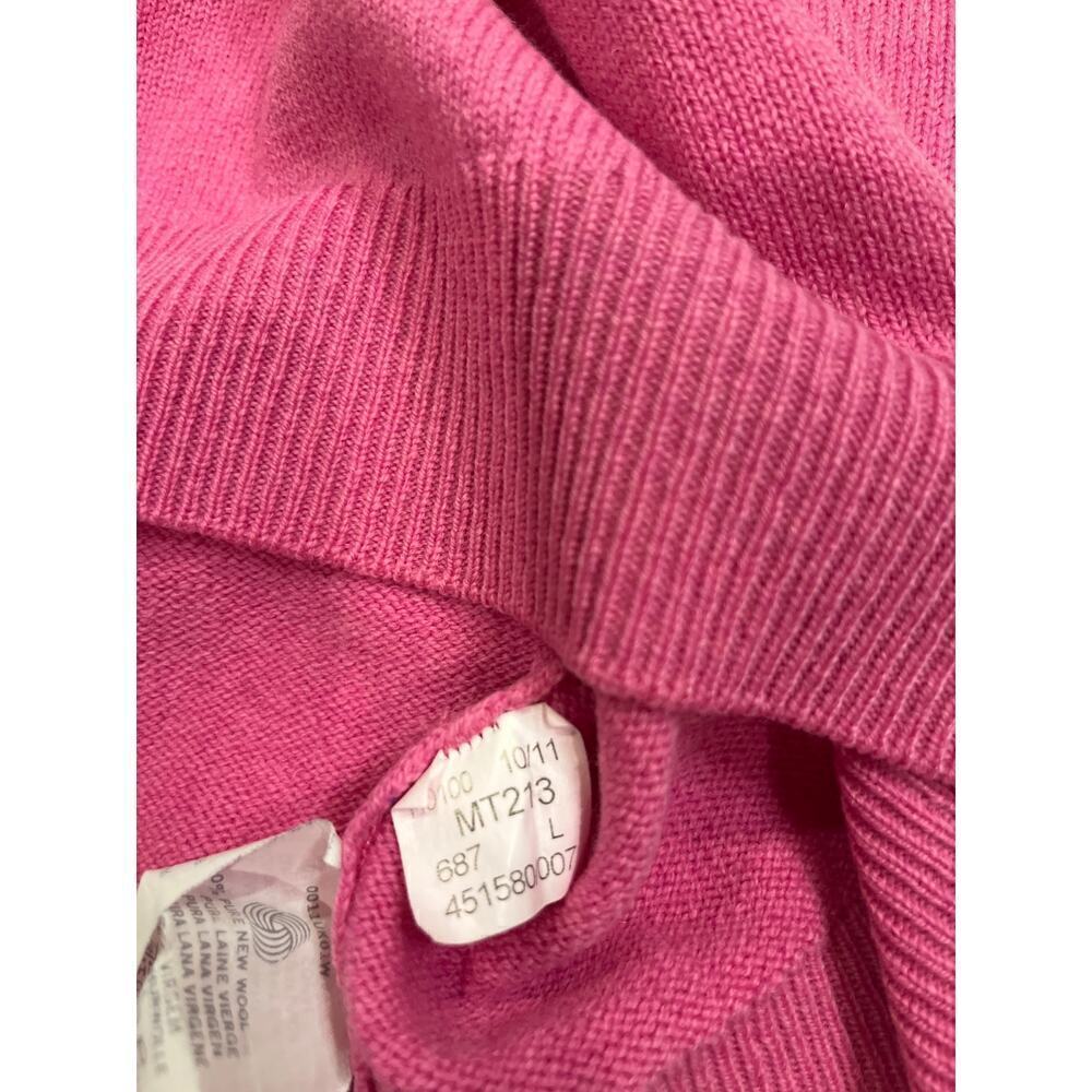 Hawick Knitwear Scotland 100% pure new wool V-neck sweater L - Picture 5 of 7